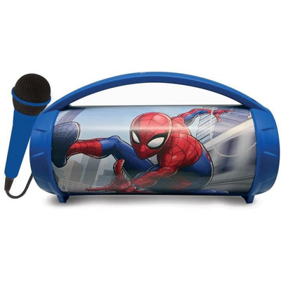 Altoparlante Bluetooth wireless illuminato con microfono Spider-Man