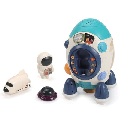 Lexibook - Il mio razzo con proiettore stellare - Conoscenza dello spazio, quiz, musica... (francese)