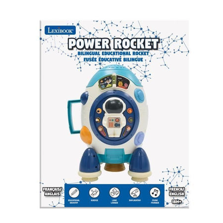 Lexibook - Il mio razzo con proiettore stellare - Conoscenza dello spazio, quiz, musica... (francese)