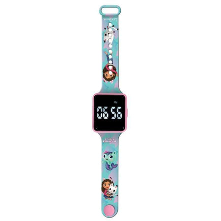 Lexibook - Gabby e la casa magica - Orologio LED connesso - Bracciale regolabile