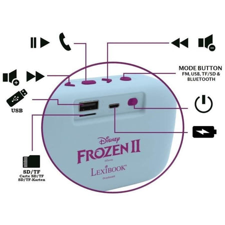 Altoparlante Bluetooth portatile Frozen II