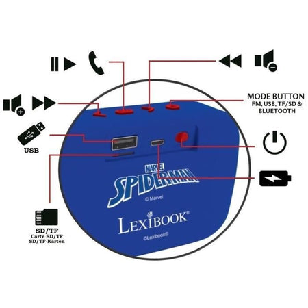 Altoparlante Bluetooth portatile di Spider-Man