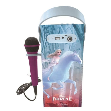 THE SNOW QUEEN Altoparlante Bluetooth portatile alla moda con microfono ed effetti di luce LEXIBOOK