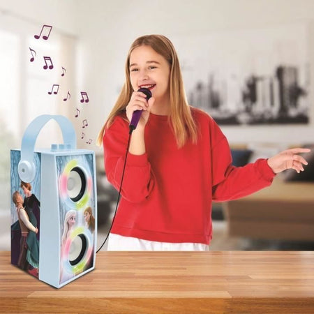 THE SNOW QUEEN Altoparlante Bluetooth portatile alla moda con microfono ed effetti di luce LEXIBOOK