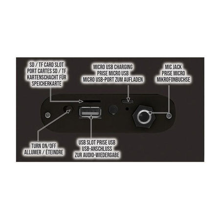 HARRY POTTER - Altoparlante bluetooth portatile - luci e microfono