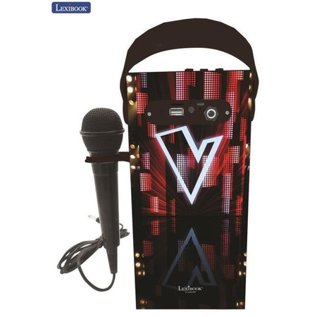 LA VOCE - Altoparlante Bluetooth alla moda - Portatile con microfono ed effetti di luce