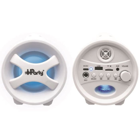 FLASHBOOM Altoparlante Bluetooth portatile completamente illuminato con microfono cablato staccabile iParty - LEXIBOOK