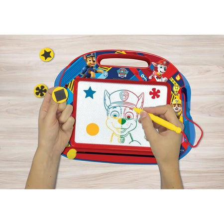 PAT 'PATROUILLE Formato A5 ardesia magica con accessori magnetici per disegnare a colori - LEXIBOOK