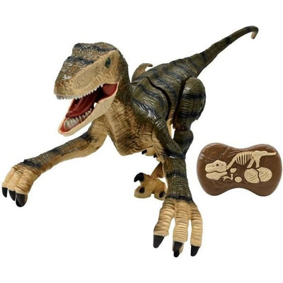 LEXIBOOK - RC Velociraptor - Dinosauro di simulazione telecomando - Inglese
