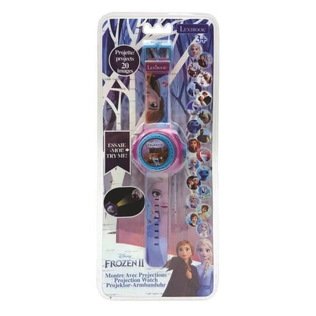 THE SNOW QUEEN Orologio digitale con proiezione di 20 immagini - LEXIBOOK