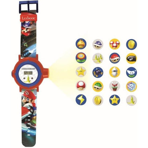 MARIO KART Orologio digitale con proiezione di 20 immagini - LEXIBOOK