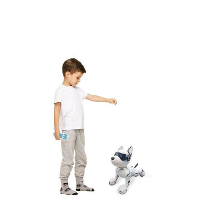 Power Puppy - Il mio cane robot intelligente programmabile e tattile con telecomando - LEXIBOOK
