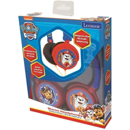 Cuffie PAT 'PATROUILLE Cuffie stereo cablate pieghevoli per bambini con limitazione del volume di ascolto - LEXIBOOK