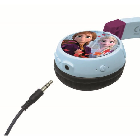 SNOW QUEEN Comode cuffie pieghevoli 2 in 1 bluetooth e cablate per bambini con limitazione del suono - LEXIBOOK