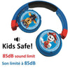 PAT 'PATROUILLE Comode cuffie pieghevoli 2 in 1 bluetooth e cablate per bambini con limitazione del suono - LEXIBOOK