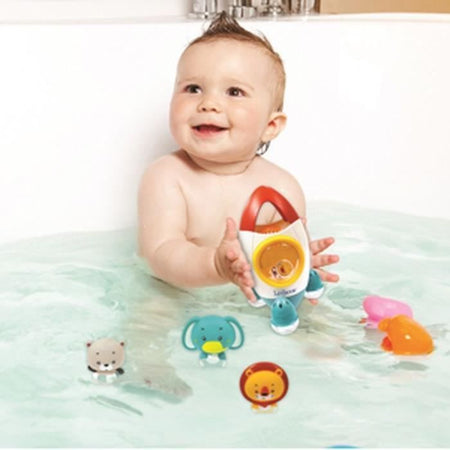 Razzo da bagno con 3 animali flessibili