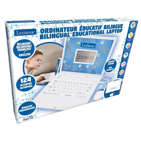 Computer educativo bilingue con 124 attività (francese / inglese)