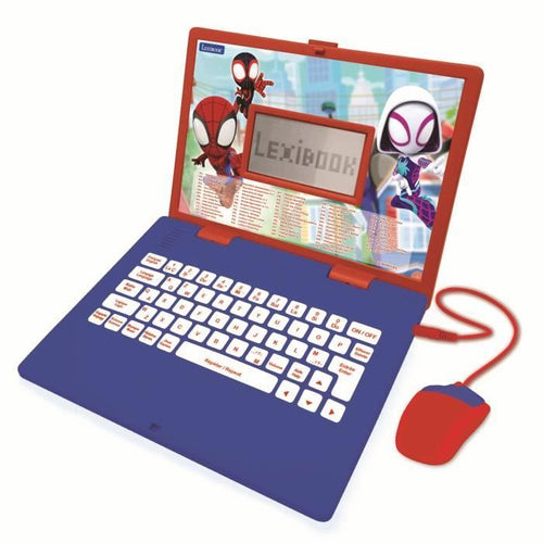 Computer educativo SPIDER-MAN bilingue (FR / EN) per bambini LEXIBOOK - 124 attività