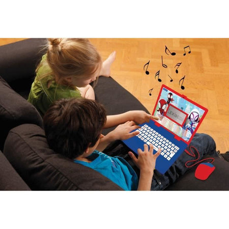 Computer educativo SPIDER-MAN bilingue (FR / EN) per bambini LEXIBOOK - 124 attività