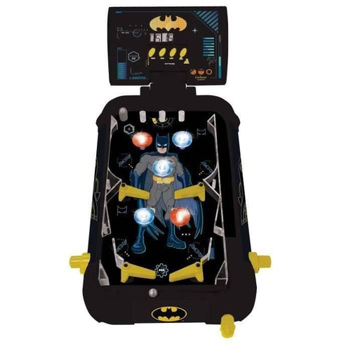 Flipper elettronico Batman con effetti luminosi e sonori