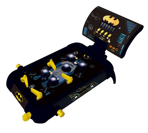 Flipper elettronico Batman con effetti luminosi e sonori