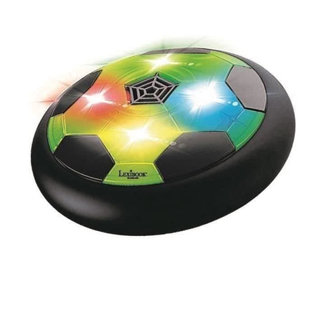 AeroFoot - Disco da calcio hovercraft in schiuma illuminata con 2 porte, 1 pallone e pompa, ricaricabile
