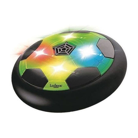 AeroFoot - Disco da calcio hovercraft in schiuma illuminata con 2 porte, 1 pallone e pompa, ricaricabile