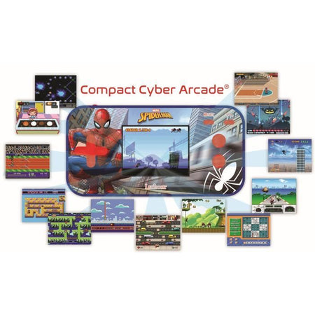 SPIDER-MAN Console di gioco portatile per bambini compatta Cyber Arcade LEXIBOOK - 150 giochi