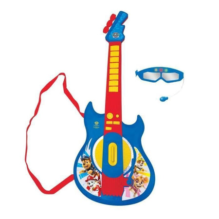 PAT PATROUILLE - Chitarra Elettronica Illuminata 59cm - Occhiali e Microfono