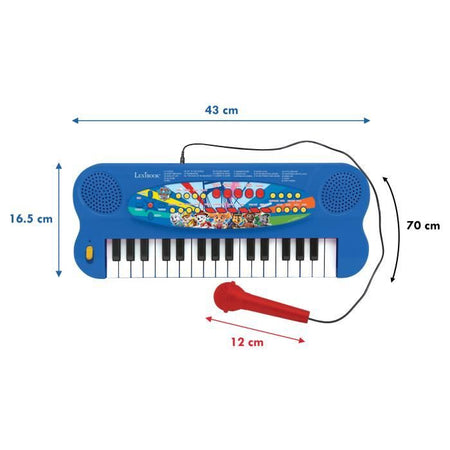 Tastiera musicale elettronica con microfono (32 tasti) Paw Patrol