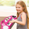Pianoforte elettronico per bambini Barbie con effetti luminosi e microfono