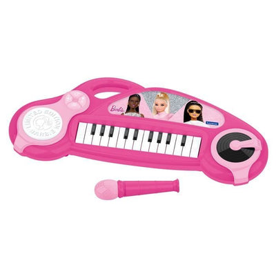 Pianoforte elettronico per bambini Barbie con effetti luminosi e microfono