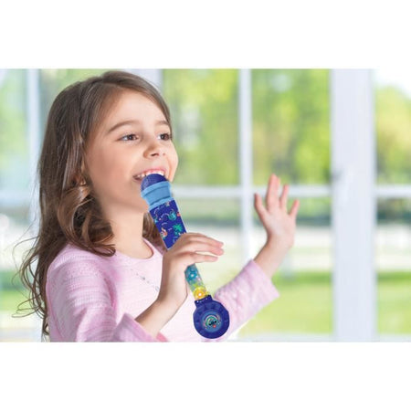 Microfono Stitch illuminato, altoparlante (ingresso ausiliario), melodie ed effetti sonori