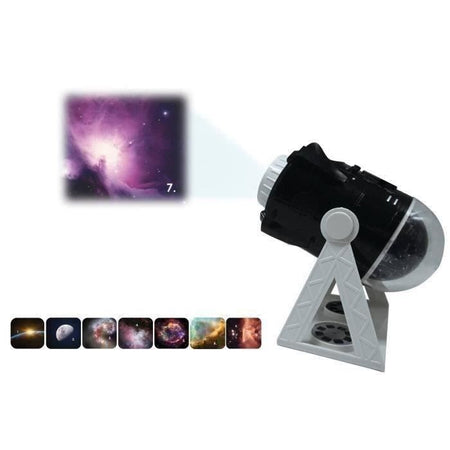 Proiettore planetario parlante a 360 con 24 proiezioni, mappa delle costellazioni e libretto didattico (francese/inglese)