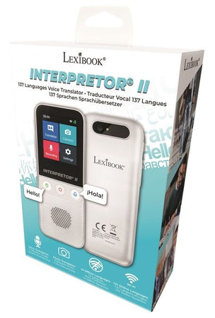 Traductor de voz instantáneo LEXIBOOK Interpretor 2 basado en inteligencia artificial - 137 idiomas con cámara