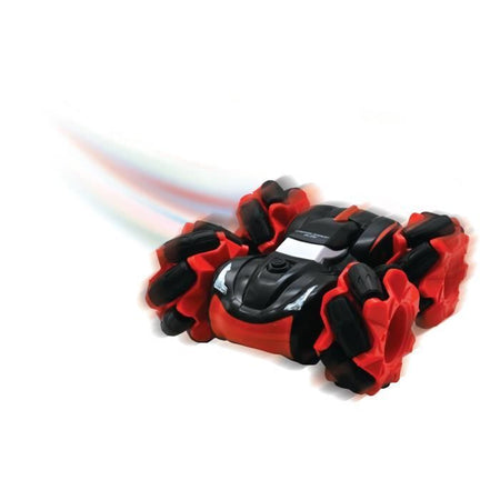 LEXIBOOK - CROSSLANDER SLIDE - Coche teledirigido todoterreno con rotación de 360 de doble cara y efecto de luz