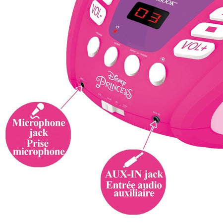 PRINCIPESSA DISNEY - Lettore CD Bluetooth - Effetti di luce
