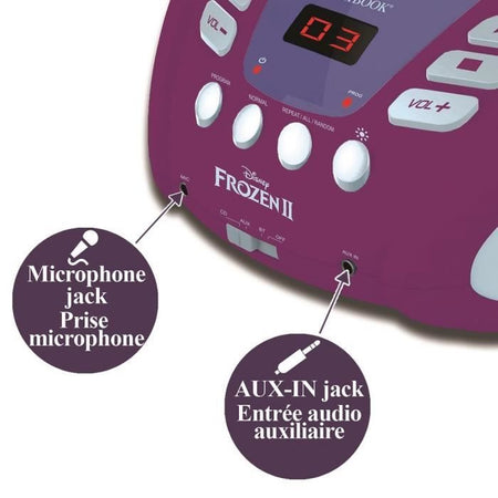 Lettore CD Bluetooth congelato con effetti di luce