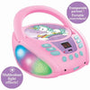 Lettore CD portatile Bluetooth Unicorn con effetti di luce e USB