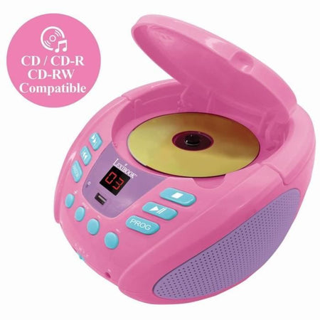 Lettore CD portatile Bluetooth Unicorn con effetti di luce e USB