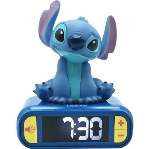 Sveglia digitale con luce notturna 3D Stitch ed effetti sonori