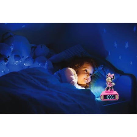 Sveglia digitale con luce notturna 3D Minnie ed effetti sonori