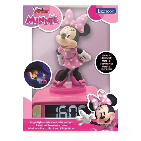 Sveglia digitale con luce notturna 3D Minnie ed effetti sonori