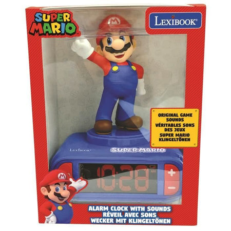 SUPER MARIO Night Light Sveglia Cameretta Bambini con Effetti Sonori