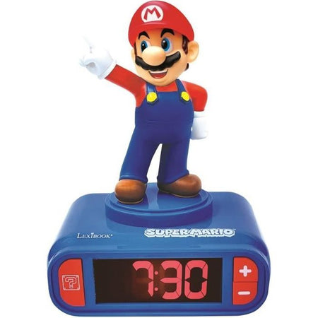 SUPER MARIO Night Light Sveglia Cameretta Bambini con Effetti Sonori