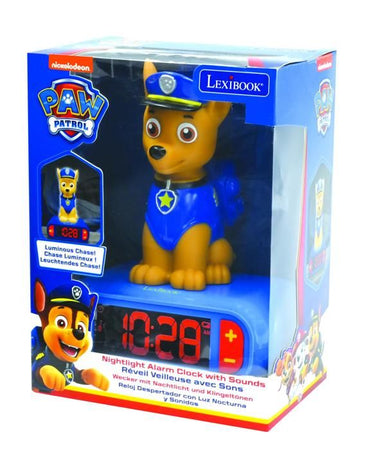 LEXIBOOK - Sveglia per bambini con luce notturna La Pat 'Patrouille