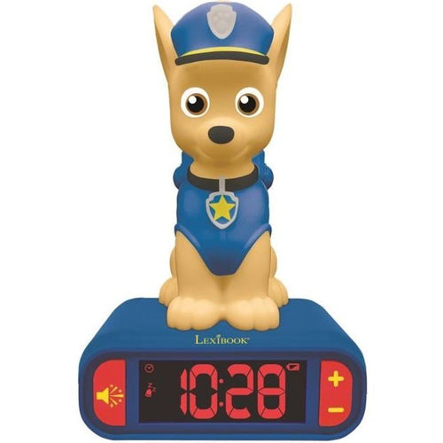 LEXIBOOK - Sveglia per bambini con luce notturna La Pat 'Patrouille