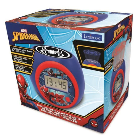 SPIDER-MAN Sveglia con funzione timer proiettore LEXIBOOK