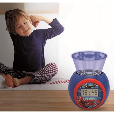 SPIDER-MAN Sveglia con funzione timer proiettore LEXIBOOK