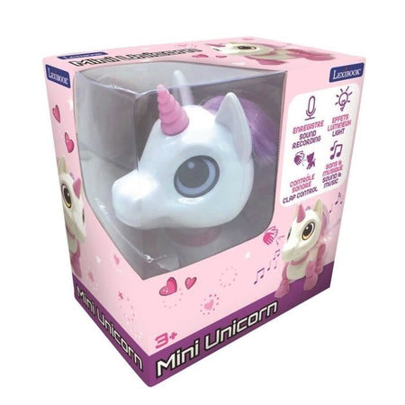 Power Unicorn Mini - Robot unicorno con effetti luminosi e sonori, controllo con clic manuale, ripetizione